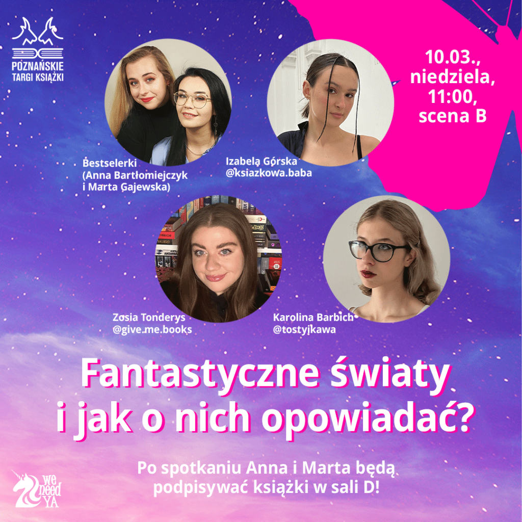 Poznańskie Targi Książki i panel "Fantastyczne światy i jak o nich opowiadać?"