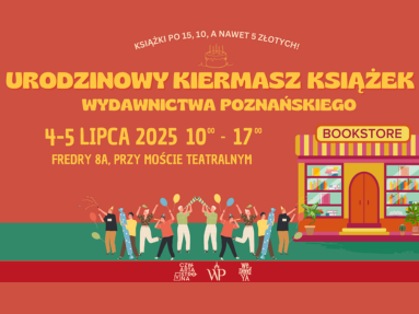 📚 Urodzinowy kiermasz książek Wydawnictwa Poznańskiego! 📚