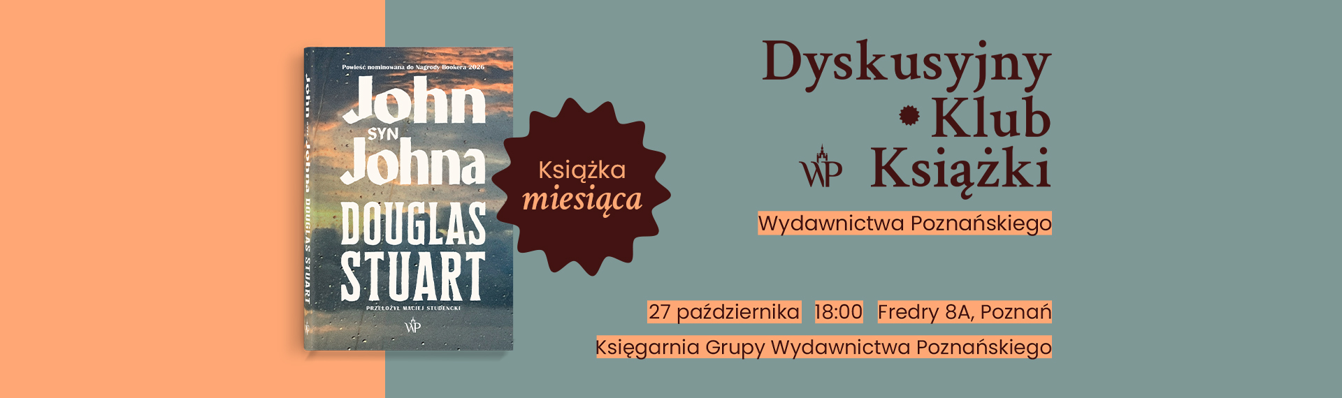 Dyskusyjny klub ksiązki John syn Johna - desktop